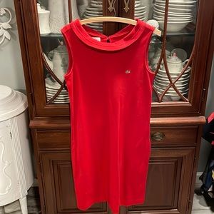 Red Lacoste dress